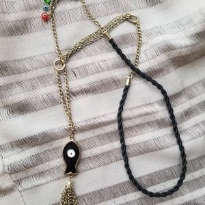 Evil Eye Necklace, Tarot, 90s, Chocker, Summer Necklace, Evil Eye, Good Luck